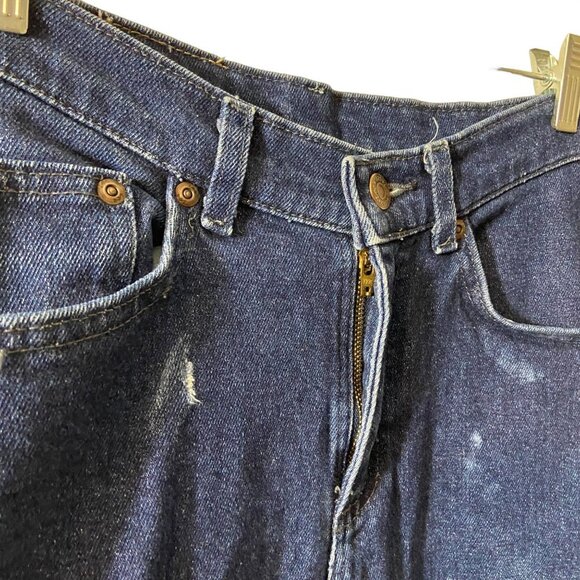 LEE Vintage Women Super Distressed High Waisted Mom Ripped Retro Y2K 80's Size M - Picture 10 of 12